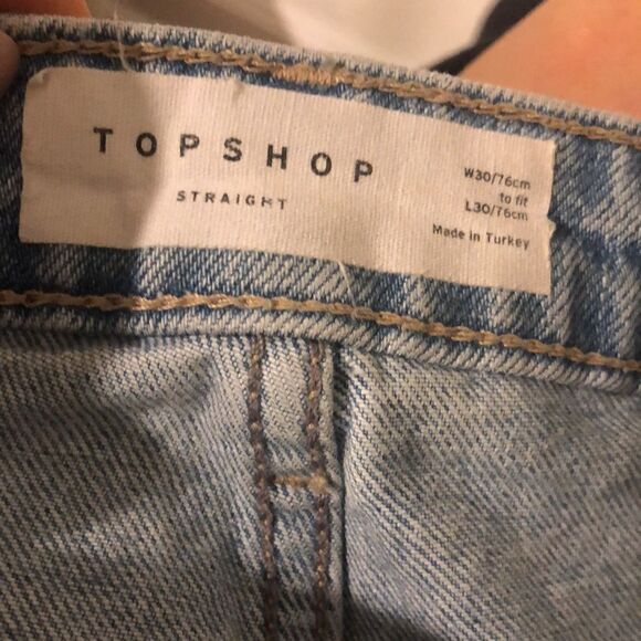 Topshop denim jean cut off shorts - Picture 3 of 6